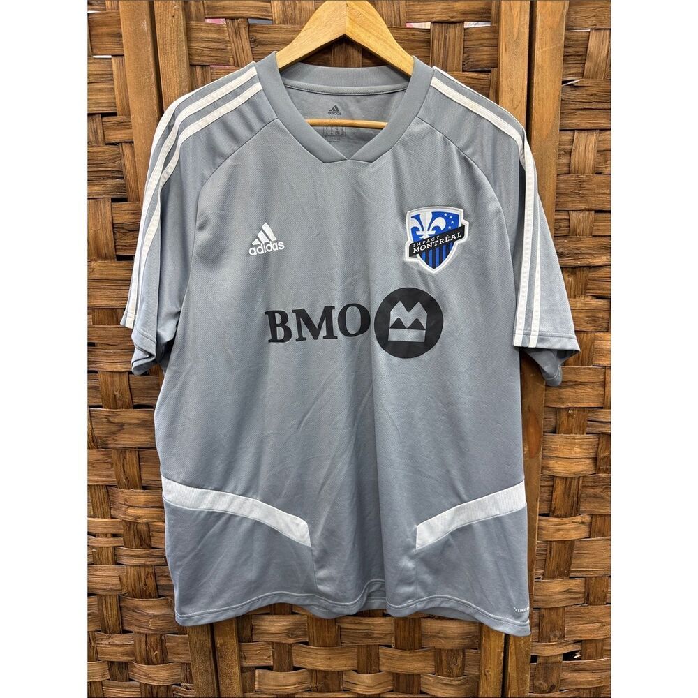 adidas Impact Gray CF Montréal Soccer Jersey with White Accents